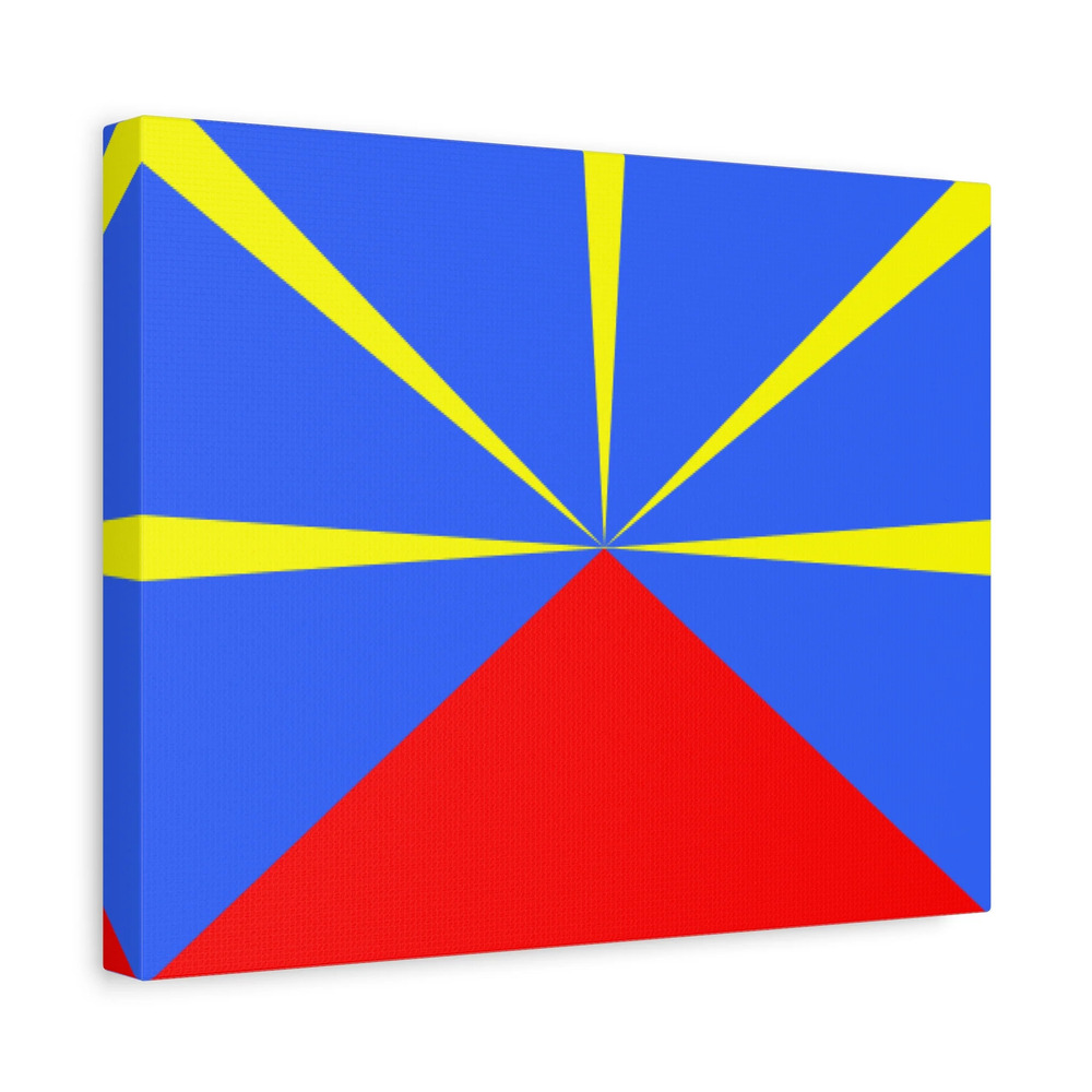 Runion Country Flag Canvas Vibrant Wall Art Unframed Home Decor